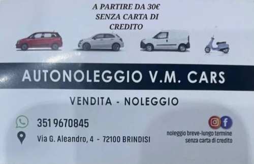 Foto Autonoleggio V.M. Cars di Francesca Marra - vendita e noleggio auto senza carta di credito